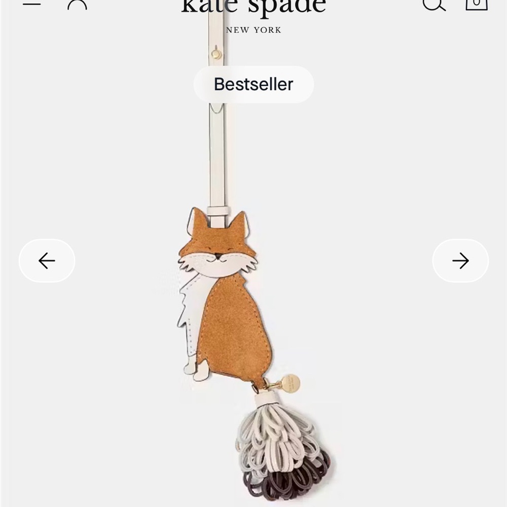 Kate Spade Critters Ginger Fox Bag Charm